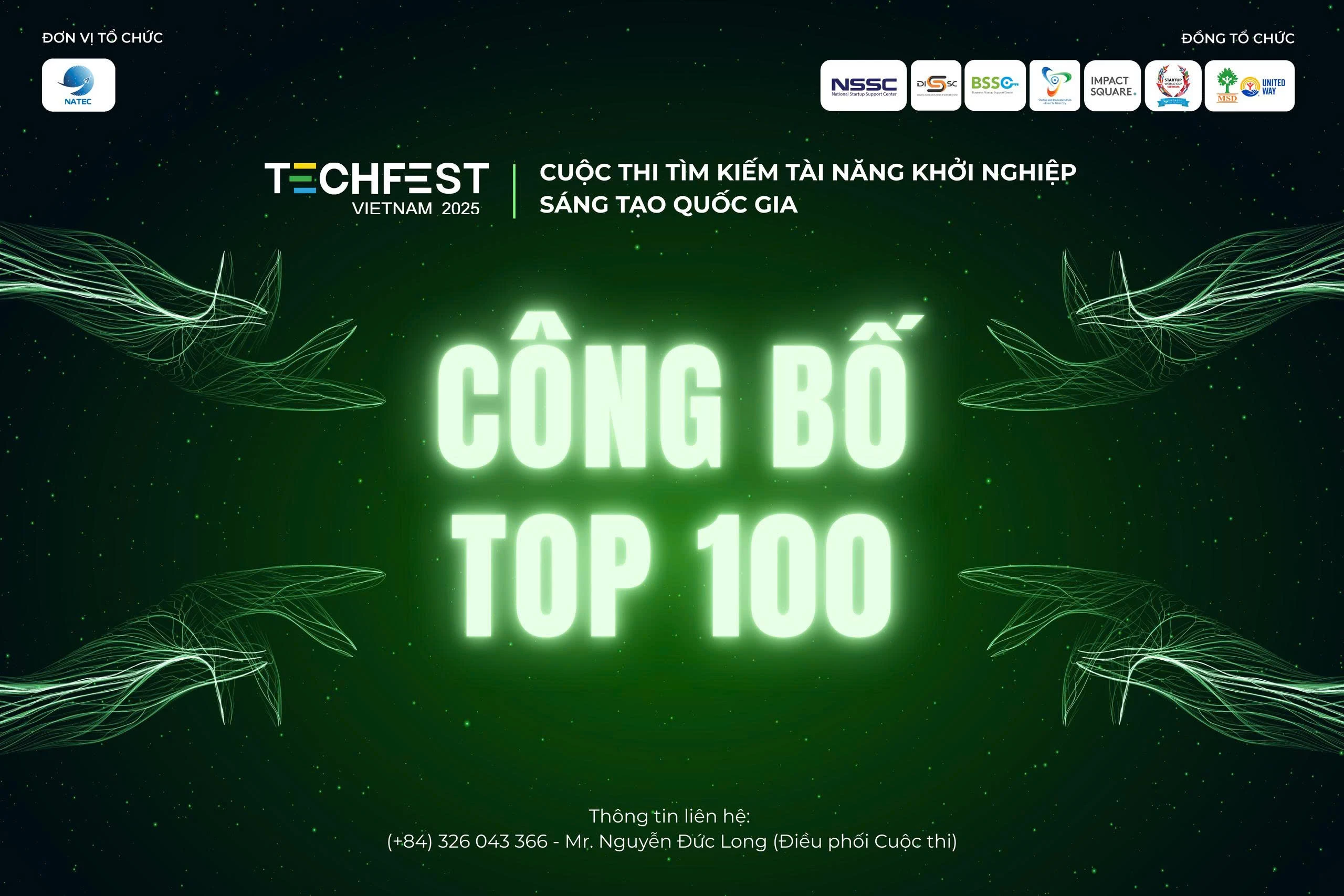 CHÍNH THỨC CÔNG BỐ TOP 100 STARTUP XUẤT SẮC NHẤT TẠI CUỘC THI TECHFEST VIỆT NAM 2025