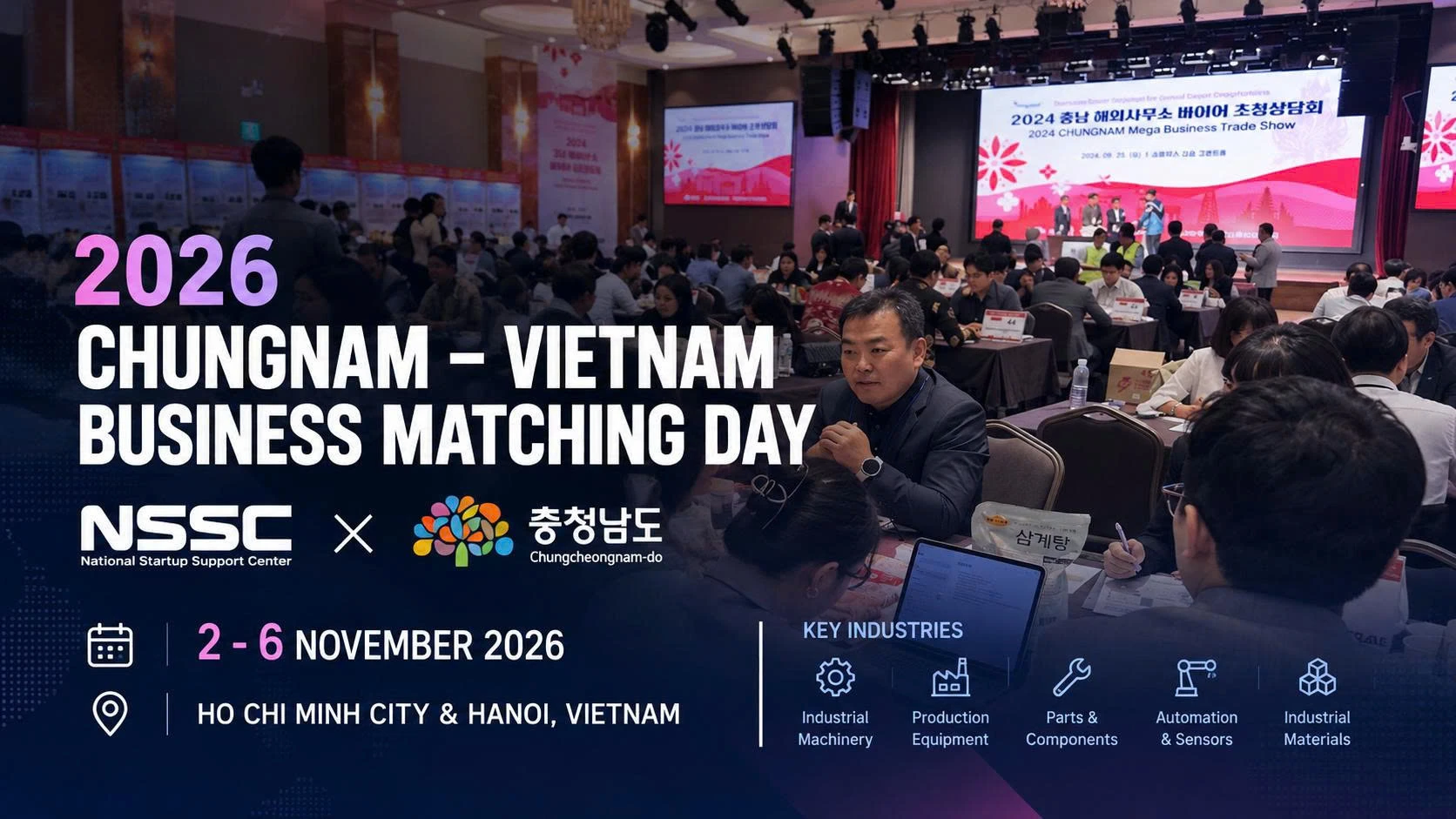 Kết nối doanh nghiệp tỉnh Chungcheongnam-do và Việt Nam trong lĩnh vực công nghiệp